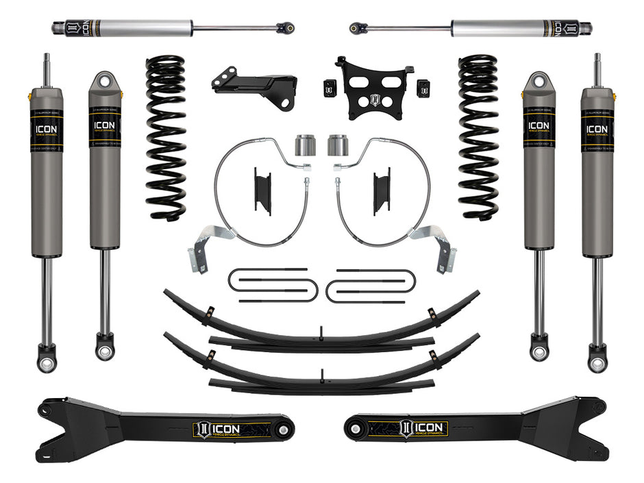 ICON 2023-2025 Ford F-250/F-350 Super Duty 4WD Gas 4.5" Lift Stage 3 Suspension System W/ Radius Arms & Expansion Packs