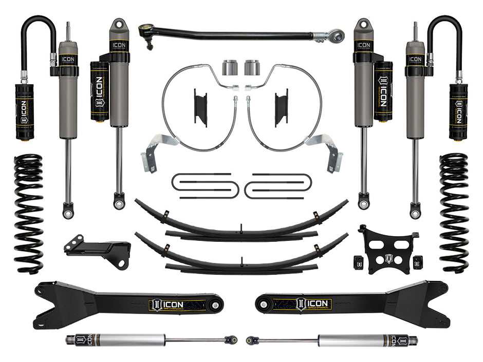 ICON 2023-2025 Ford F-250/F-350 Super Duty 4WD Gas 4.5" Lift Stage 4 Suspension System W/ Radius Arms & Expansion Packs