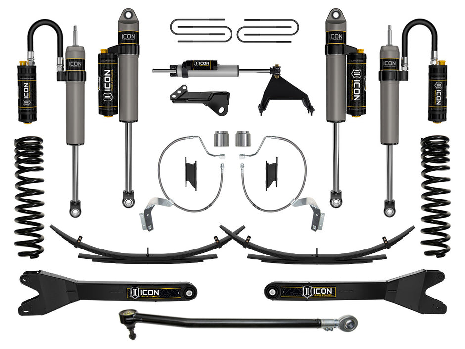 ICON 2023-2025 Ford F-250/F-350 Super Duty 4WD Gas 4.5" Lift Stage 5 Suspension System W/ Radius Arms & Expansion Packs