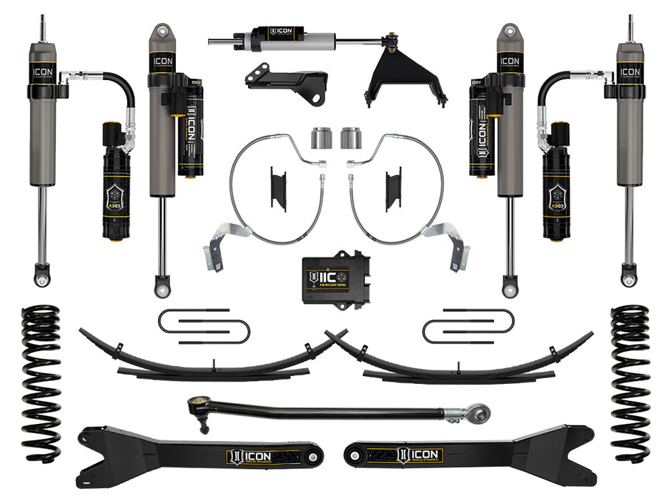 ICON 2023-2025 Ford F-250/F-350 Super Duty 4WD Gas 4.5" Lift Stage 8 Suspension System W/ Radius Arms & Expansion Packs