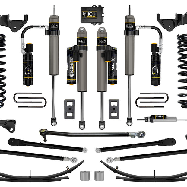 ICON 2023-2025 Ford F-250/F-350 Super Duty 4WD Diesel 2.5" Lift Stage 6 Suspension System W/ 4-Link And Expansion Packs