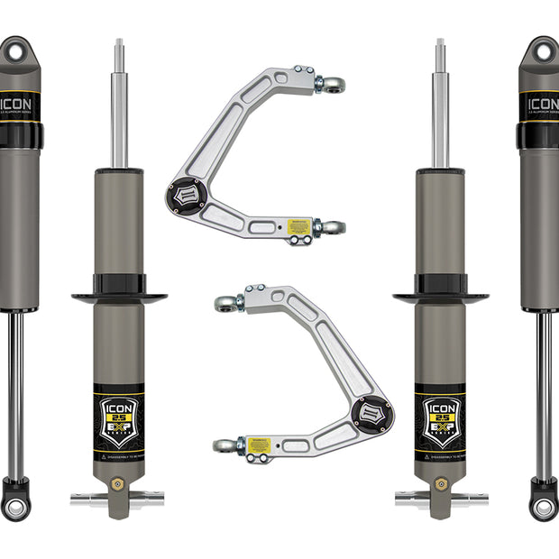 ICON 19-23 GM 1500 2.375-3.75" Lift Stage 3 EXP Suspension System Billet