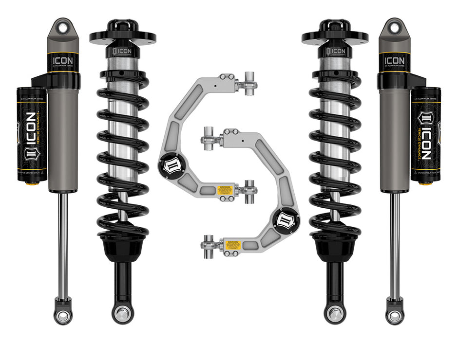 ICON 2021-2024 Ford F-150 4WD 2.75-3.5" Lift Stage 2 Suspension System Billet
