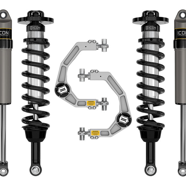 ICON 2021-2024 Ford F-150 4WD 2.75-3.5" Lift Stage 2 Suspension System Billet