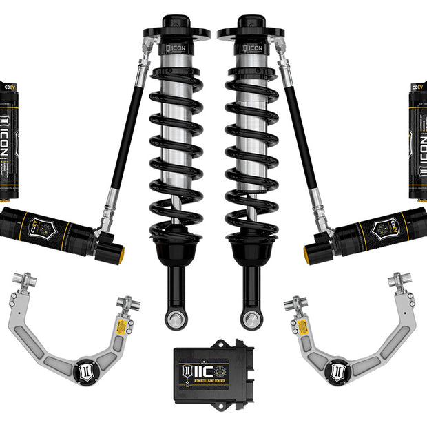 ICON 2021-2024 Ford F-150 4WD 2.75-3.5" Lift Stage 5 Suspension System Billet