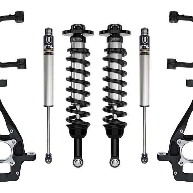 ICON 2021-2024 Ford F-150 4WD 3.5-4.5" Lift Stage 1 Suspension System Tubular