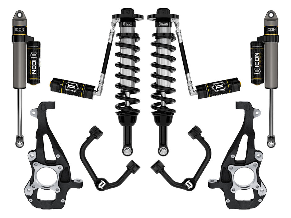 ICON 2021-2024 Ford F-150 4WD 3.5-4.5" Lift Stage 3 Suspension System Tubular