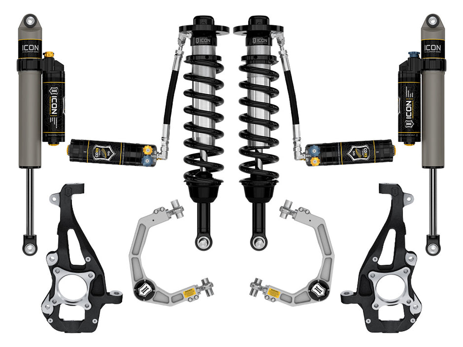 ICON 2021-2024 Ford F-150 4WD 3.5-4.5" Lift Stage 4 Suspension System Billet CDXS