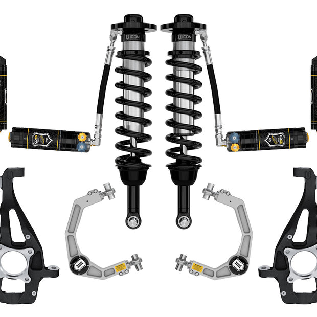 ICON 2021-2024 Ford F-150 4WD 3.5-4.5" Lift Stage 4 Suspension System Billet CDXS
