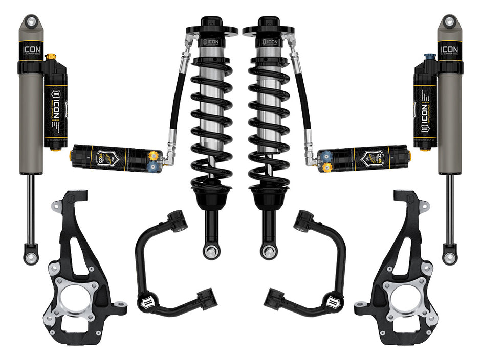 ICON 2021-2024 Ford F-150 4WD 3.5-4.5" Lift Stage 4 Suspension System Tubular CDXS