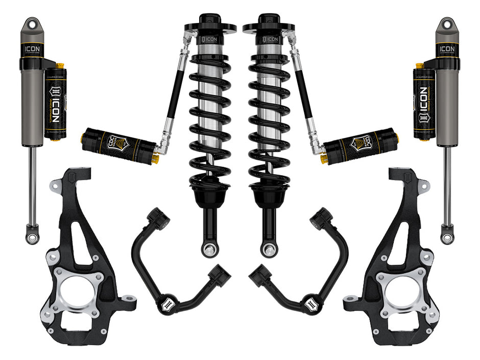 ICON 2021-2024 Ford F-150 4WD 3.5-4.5" Lift Stage 4 Suspension System Tubular CDCV