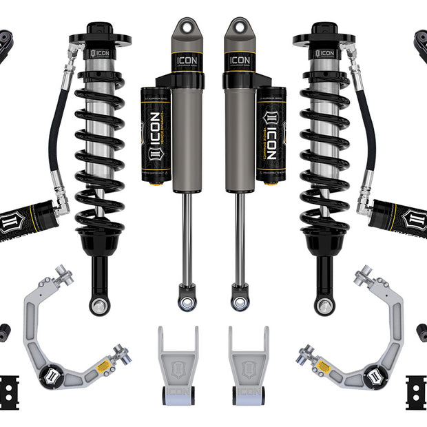 ICON 2021-2024 Ford F-150 Tremor 2.5-3" Lift Stage 3 Suspension System Billet W/ Leaf Packs