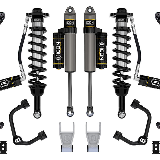 ICON 2021-2024 Ford F-150 Tremor 2.5-3" Lift Stage 3 Suspension System Tubular W/ Leaf Packs