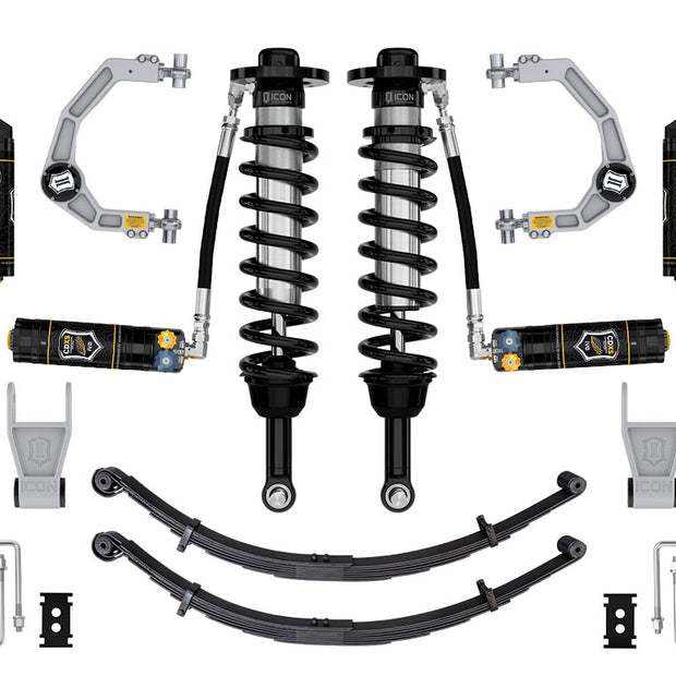 ICON 2021-2024 Ford F-150 Tremor 2.5-3" Lift Stage 4 Suspension System Billet CDXS W/ Leaf Packs