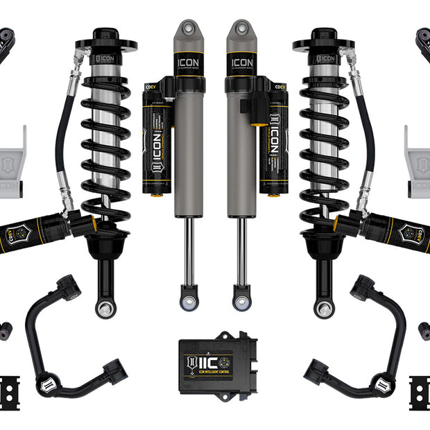 ICON 2021-2024 Ford F-150 Tremor 2.5-3" Lift Stage 5 Suspension System Tubular W/ Leaf Packs