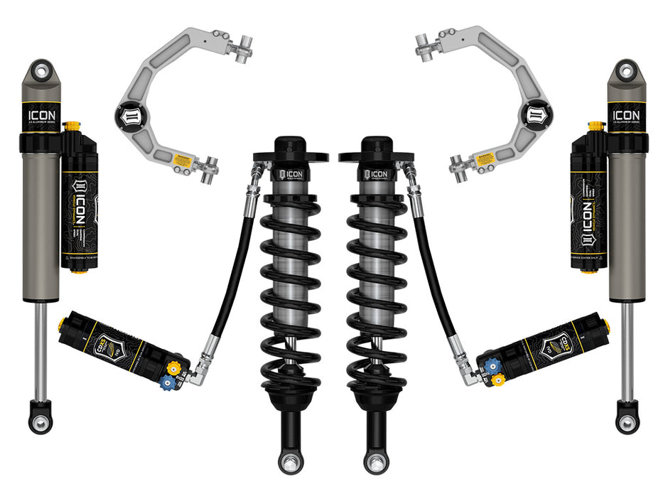 ICON 2021-2026 Ford F-150 2WD 0-3" Lift Stage 4 Suspension System Billet CDXS