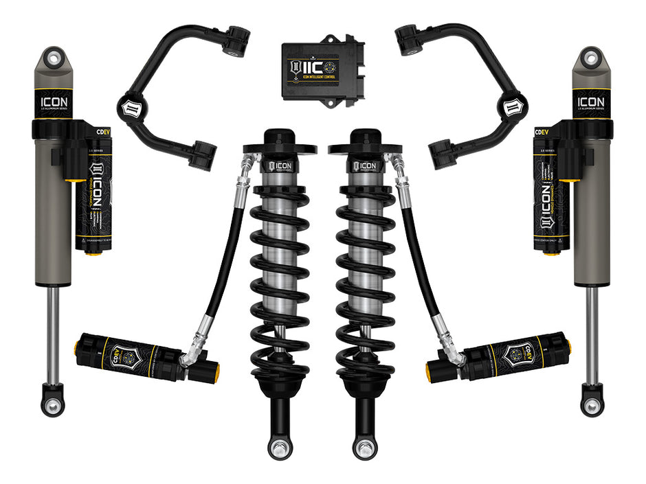 ICON 2021-2026 Ford F-150 2WD 0-3" Lift Stage 5 Suspension System Tubular CDEV