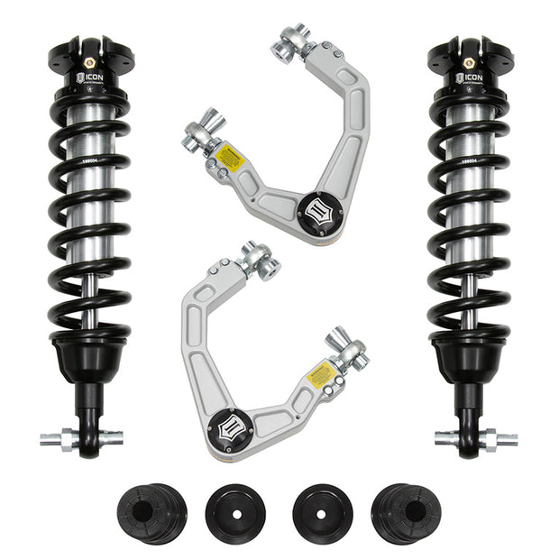 ICON 19-21 Ford Ranger 0-3.5" Lift Stage 3 Susp System Billet UCA Al Knuckle