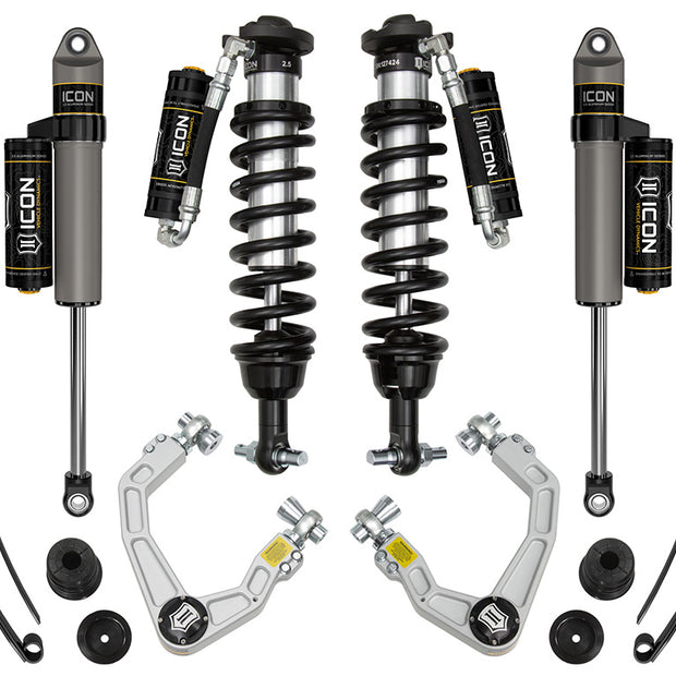 ICON 19-21 Ford Ranger 0-3.5" Lift Stage 7 Susp System Billet UCA Al Knuckle