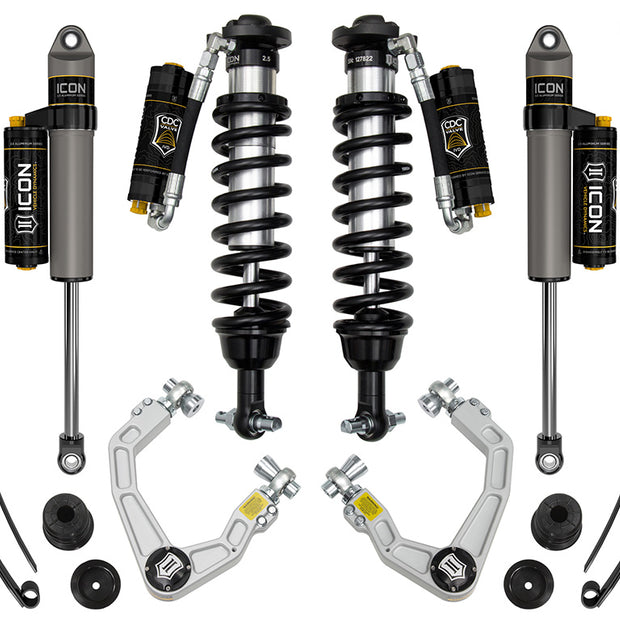ICON 19-21 Ford Ranger 0-3.5" Lift Stage 8 Susp System Billet UCA Al Knuckle