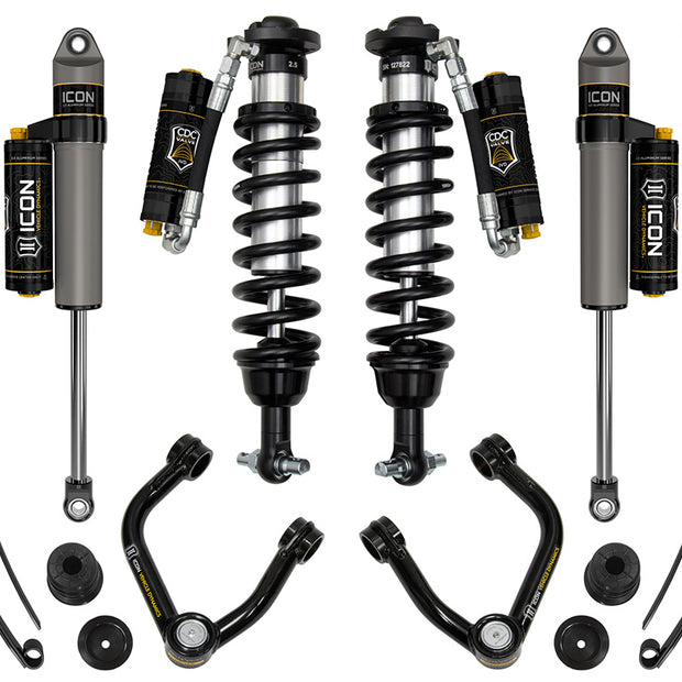 ICON 19-21 Ford Ranger 0-3.5" Lift Stage 8 Susp System Tubular UCA Al Knuckle