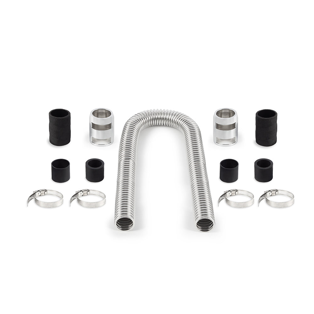 Mishimoto MMAH-U36C Universal Flexible Stainless Steel Radiator Hose Kit  Chrome  36in