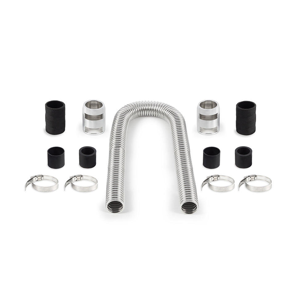 Mishimoto MMAH-U36C Universal Flexible Stainless Steel Radiator Hose Kit  Chrome  36in