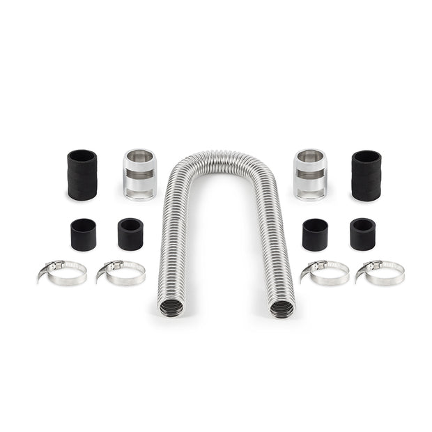 Mishimoto MMAH-U36C Universal Flexible Stainless Steel Radiator Hose Kit  Chrome  36in