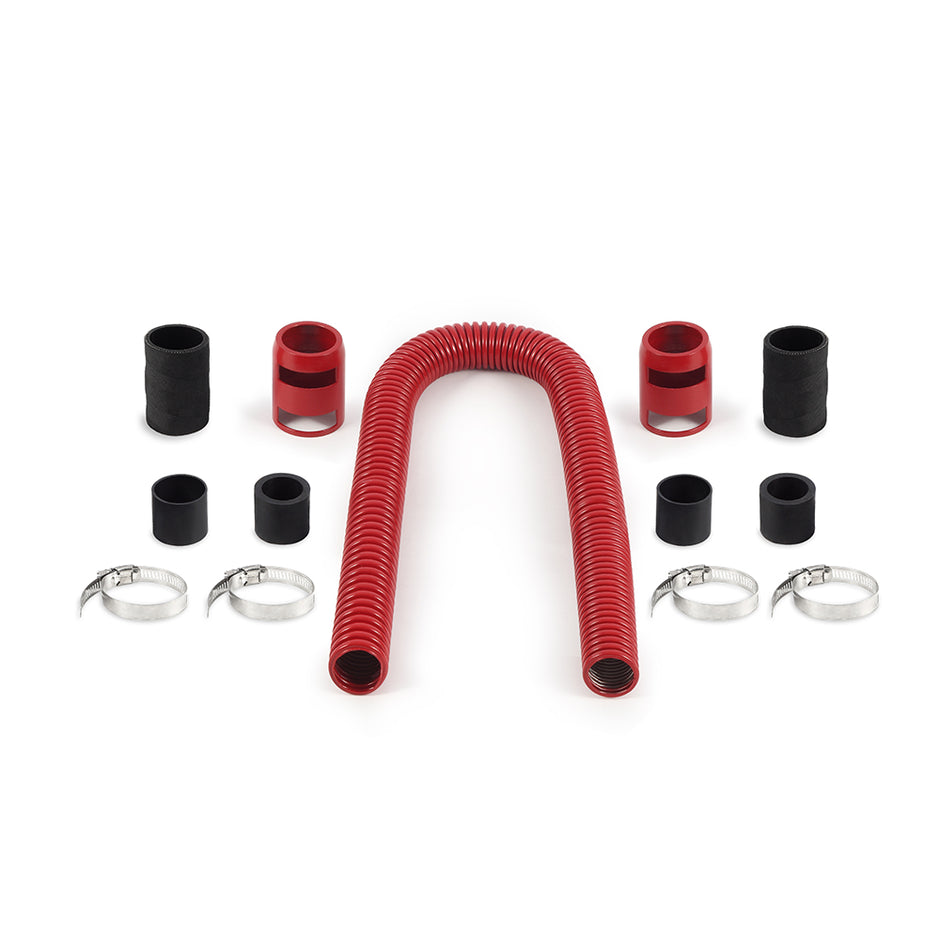 Mishimoto MMAH-U36RD Universal Flexible Stainless Steel Radiator Hose Kit  Red  36in