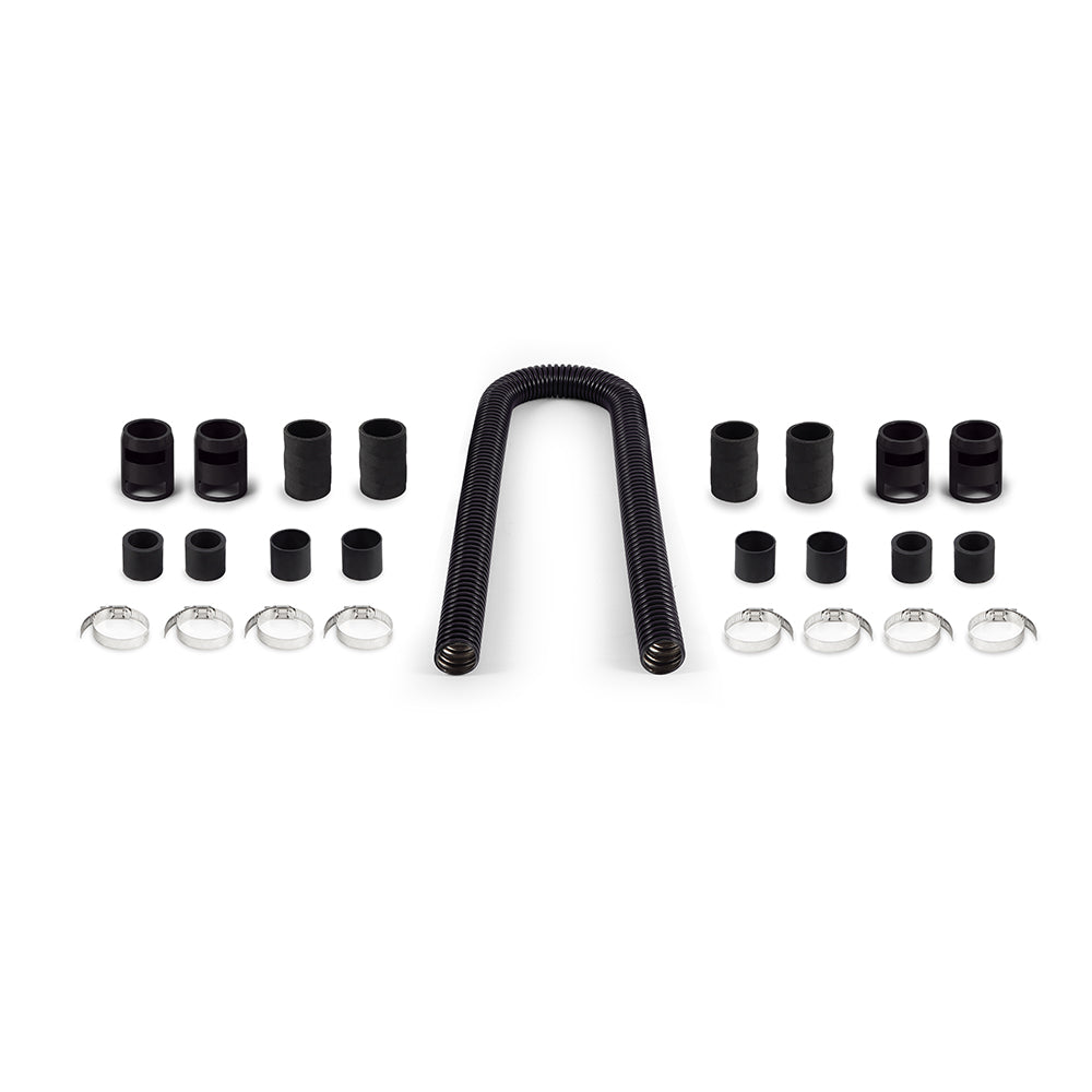 Mishimoto MMAH-U48BK Universal Flexible Stainless Steel Radiator Hose Kit  Black  48in