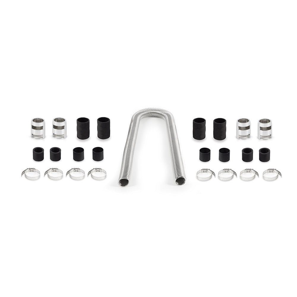 Mishimoto MMAH-U48C Universal Flexible Stainless Steel Radiator Hose Kit  Chrome  48in