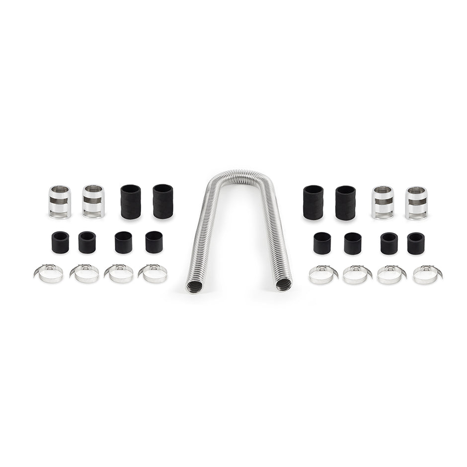 Mishimoto MMAH-U48C Universal Flexible Stainless Steel Radiator Hose Kit  Chrome  48in