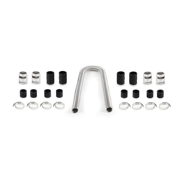 Mishimoto MMAH-U48C Universal Flexible Stainless Steel Radiator Hose Kit  Chrome  48in