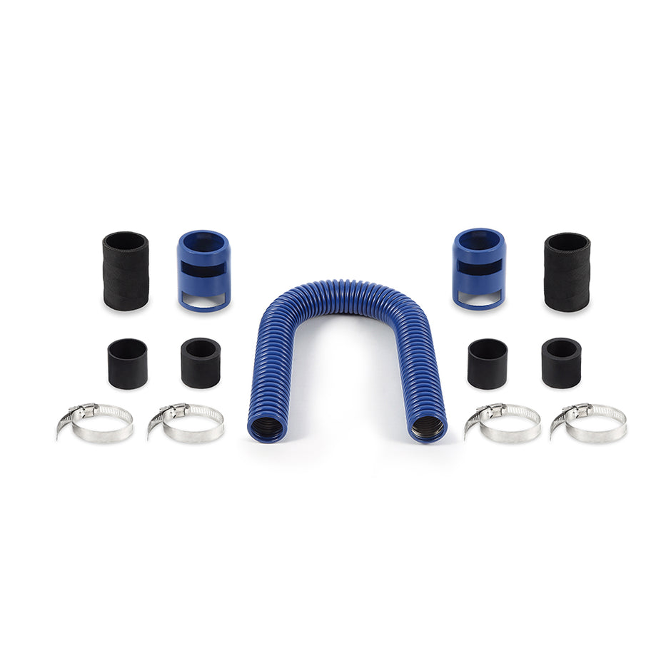 Mishimoto MMAH-U24BL Universal Flexible Stainless Steel Radiator Hose Kit  Blue  24in