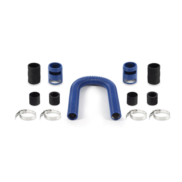 Mishimoto MMAH-U24BL Universal Flexible Stainless Steel Radiator Hose Kit  Blue  24in