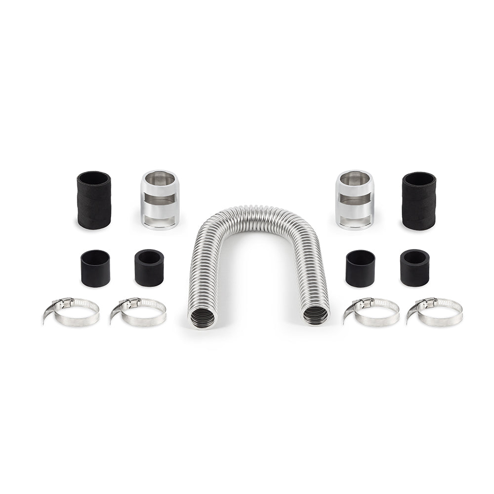 Mishimoto MMAH-U24C Universal Flexible Stainless Steel Radiator Hose Kit  Chrome  24in