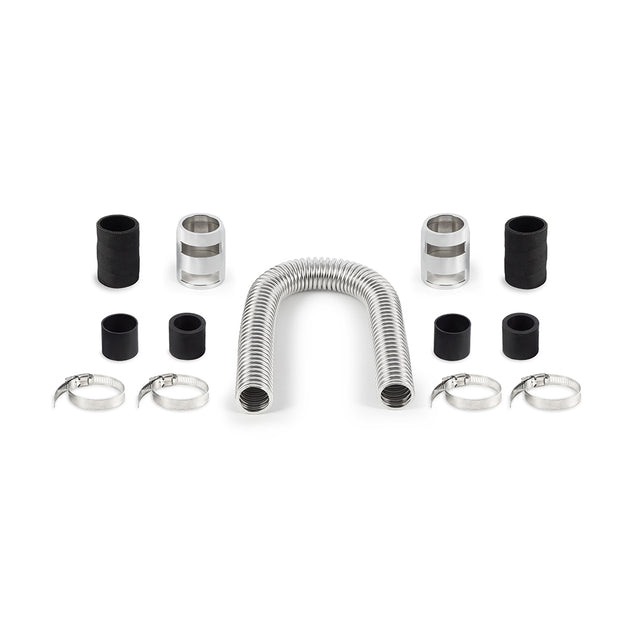 Mishimoto MMAH-U24C Universal Flexible Stainless Steel Radiator Hose Kit  Chrome  24in