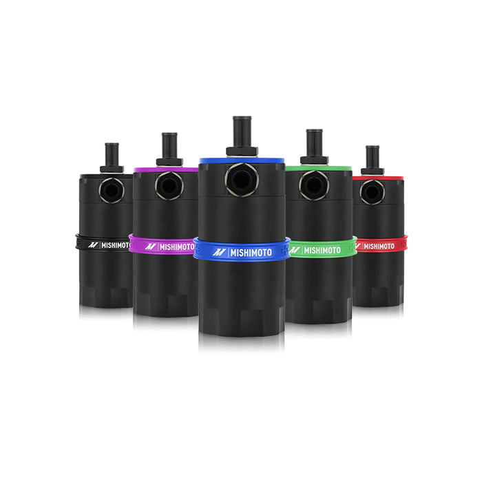 Mishimoto MMBCC-UNI-BL Baffled Oil Catch Can  Blue
