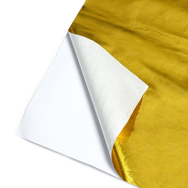 Mishimoto MMHP-GRB-2424 Gold Reflective Barrier W/Adhesive Backing  24inx24in