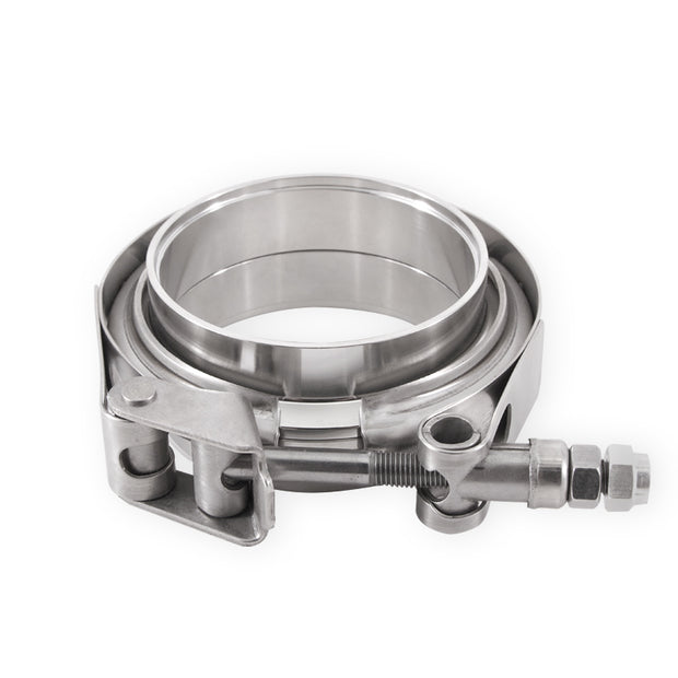 Mishimoto MMCLAMP-VS-2 V-Band Clamp  Stainless-Steel  W/Flanges  2 In (50.8mm)