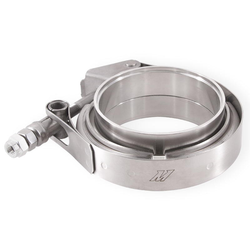 Mishimoto MMCLAMP-VS-3 V-Band Clamp  Stainless-Steel  W/Flanges  3in (76.2mm)