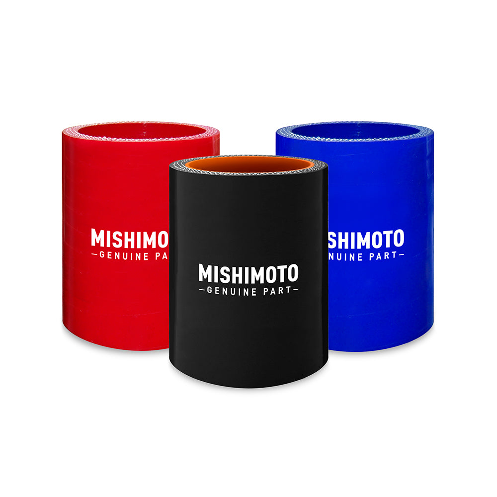 Mishimoto MMCP-175SBK Straight Coupler  Black  Silicone  1.75in