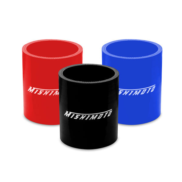 Mishimoto MMCP-225SBK Straight Coupler  Black  Silicone  2.25in