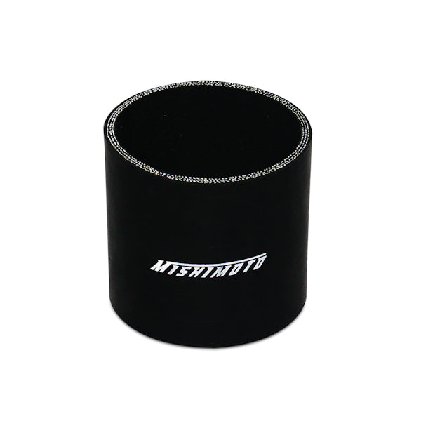Mishimoto MMCP-25SBK Straight Coupler  Black  Silicone  2.50in