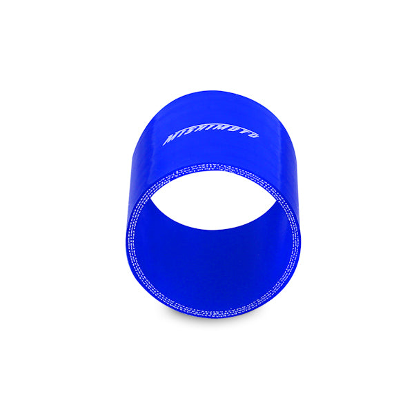 Mishimoto MMCP-25SBL Straight Coupler  Blue  Silicone  2.50in