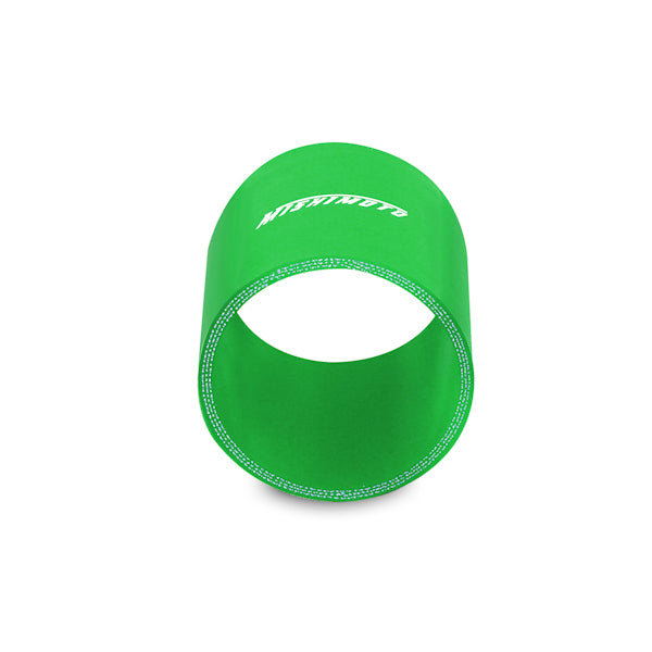Mishimoto MMCP-25SGN Straight Coupler  Green  Silicone  2.50in