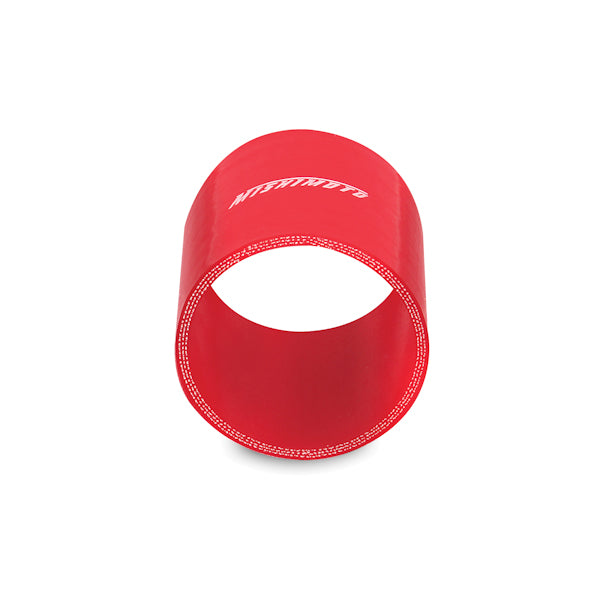 Mishimoto MMCP-25SRD Straight Coupler  Red  Silicone  2.50in