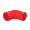 Mishimoto MMCP-3090RD 90-Degree Coupler  Red  Silicone  3.00in
