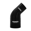 Mishimoto MMCP-R45-17525BK 45-Degree Transition Coupler  Black  Silicone  1.75in To 2.50in