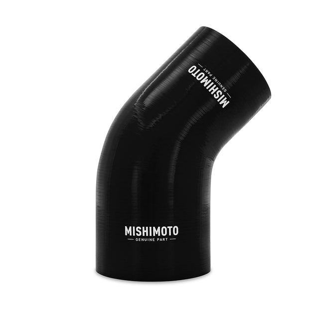 Mishimoto MMCP-R45-3040BK 45-Degree Transition Coupler  Black  Silicone  3.00in To 4.00in